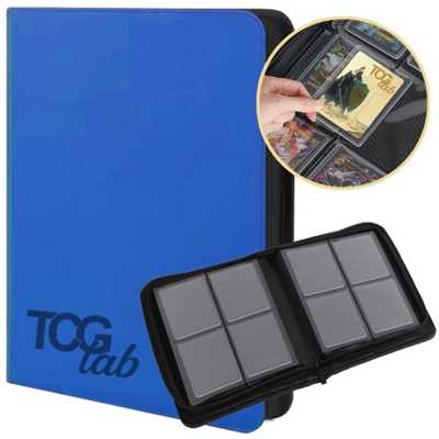 TcgLab Album per Toploader a 4 Tasche (112 Toploader) - Blu